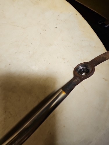 Antique 1932 Original Ford Headlight Bar w V8 Emblem Restoration Project Part - Picture 7 of 20