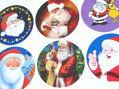 12 Schneemann-Aufkleber – 51 Mm Rund, Für Weihnachtskarten & Deko