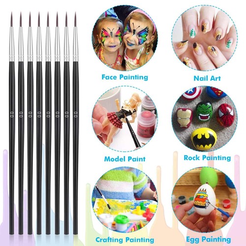 30 Pcs Miniature Detail Paint Brushes for Watercolor Acrylic Oil Nail Painting - Bild 3 von 7