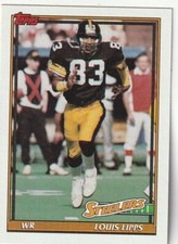 FREE SHIPPING-MINT-1991 Topps Louis Lipps #307 STEELERS