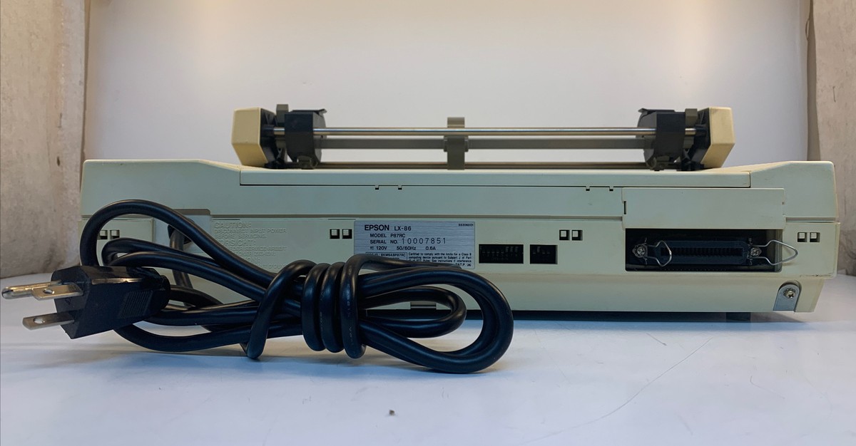 Vintage Epson LX-86 Dot Matrix Printer | eBay