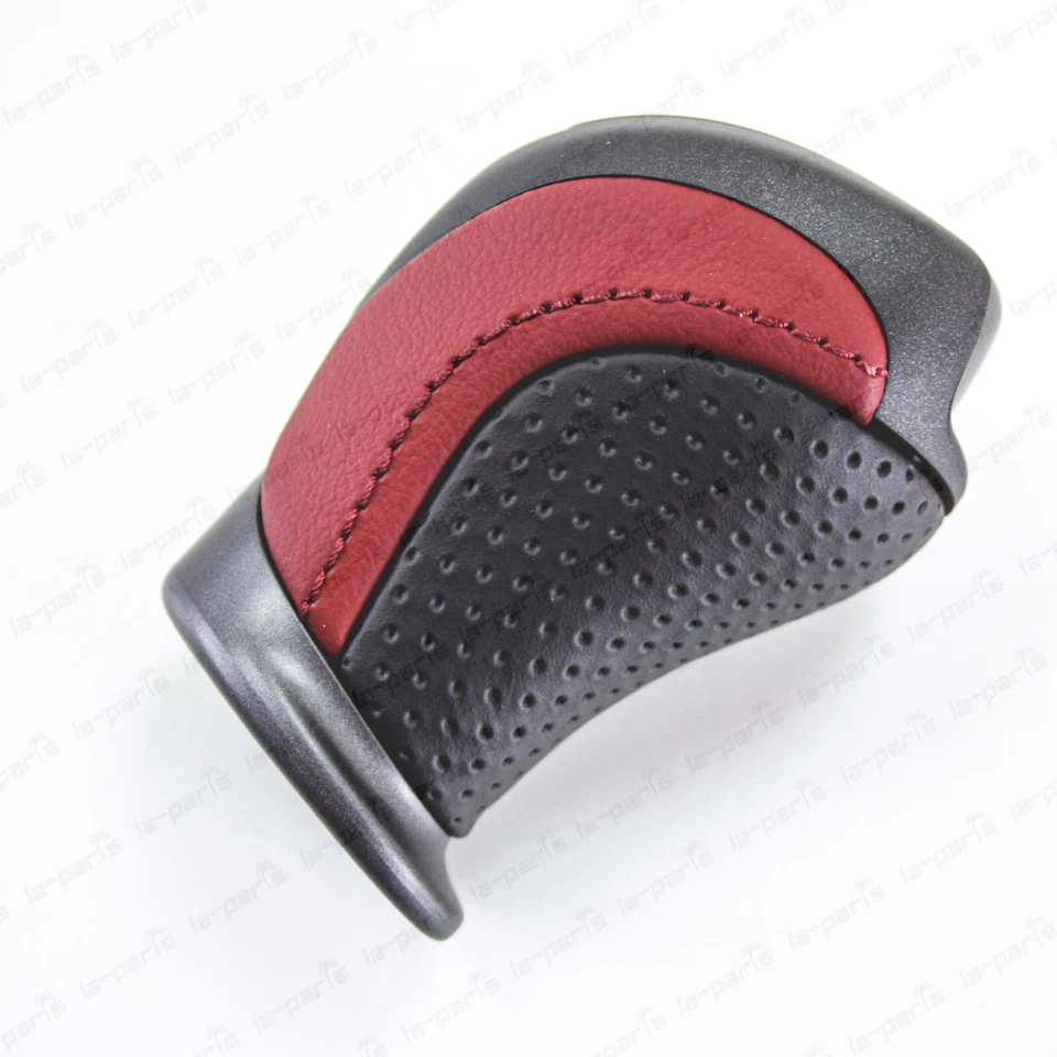 New Genuine OEM Nissan R35 GTR GT-R NISMO Red Black Leather Shift Lever Knob - Image 4 of 4