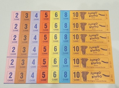 Jumbo Bingo Tickets - 1500 Stück 8-seitige Spiele  Produktbild-Vorschau 2