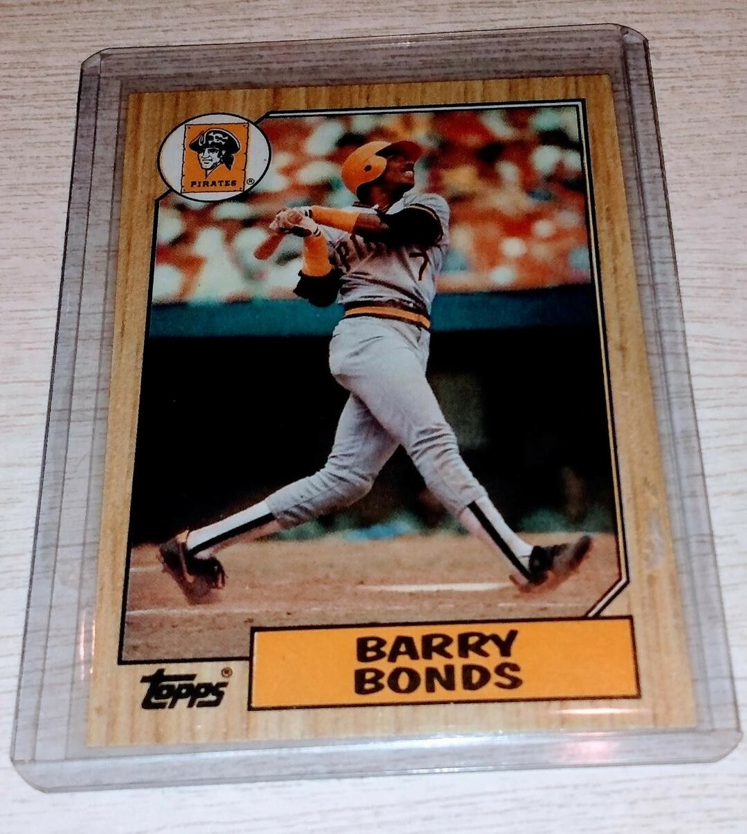 RARE 1987 Topps Barry Bonds #320 Rookie Card Double Misprint Error Card