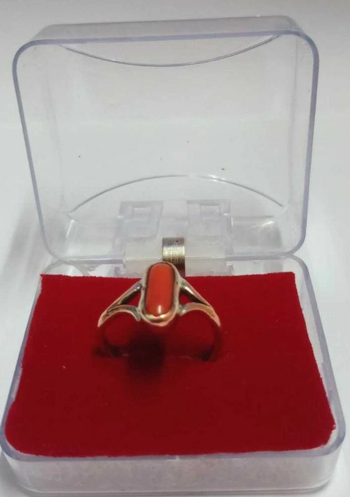 Lal munga ring sale
