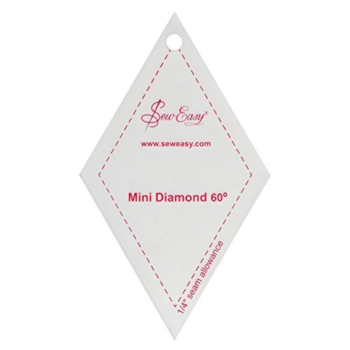 Sew Easy Mini Quilting fabric Patchwork Template Dresden Triangle Diamond Square - Picture 12 of 16