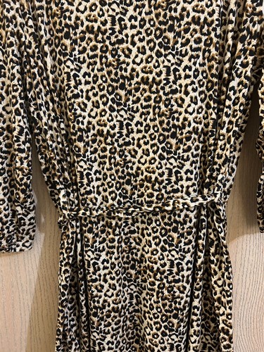 Neue Damen Roben, XL Queen Maddyn, Animal Leopardenmuster, Schärpe und Krawatte - Bild 2 von 4