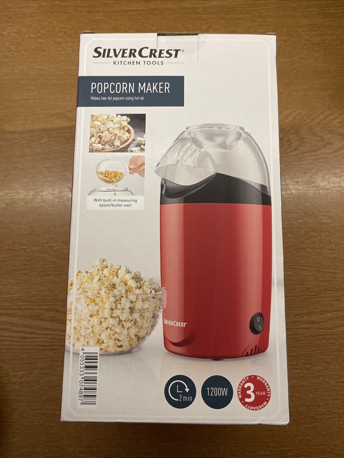 Silvercrest Popcorn Maker Machine 1200W Movie snack maker 🎬 🍿 eBay