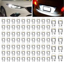 80PCS 158 LED 168 2825 W5W T10 T10 LED Car Replacement Bulb Bright White