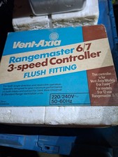 Vent Axia Rangemaster 6/7 3 Speed Controller - Flush Fitting Vent-Axia 220-240V
