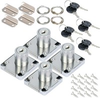 4 Sets 22Mm MöBelschloss Schrankschloss Mit SchlüSsel Schubladen Schloss A