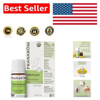 USDA Organic Helichrysum Essential Oil 2ml - Pure Therapeutic Grade for Skin