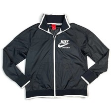 Nike Sportswear Women s Track Jacket Size Small Black Zip Front 886946-010