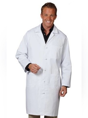 Fashion Seal Lab Coat Jacket Style 437 100% Cotton Twill Size Medium