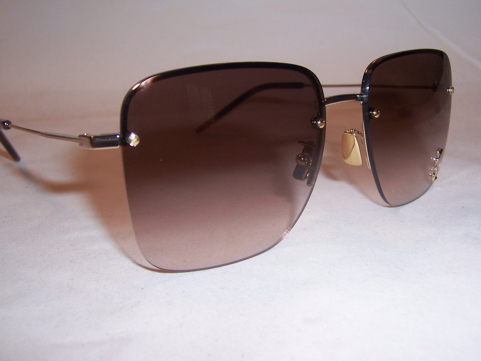 NUOVI OCCHIALI DA SOLE SAINT LAURENT SL 312M 008 ORO MARRONE 58mm AUTENTICI 312