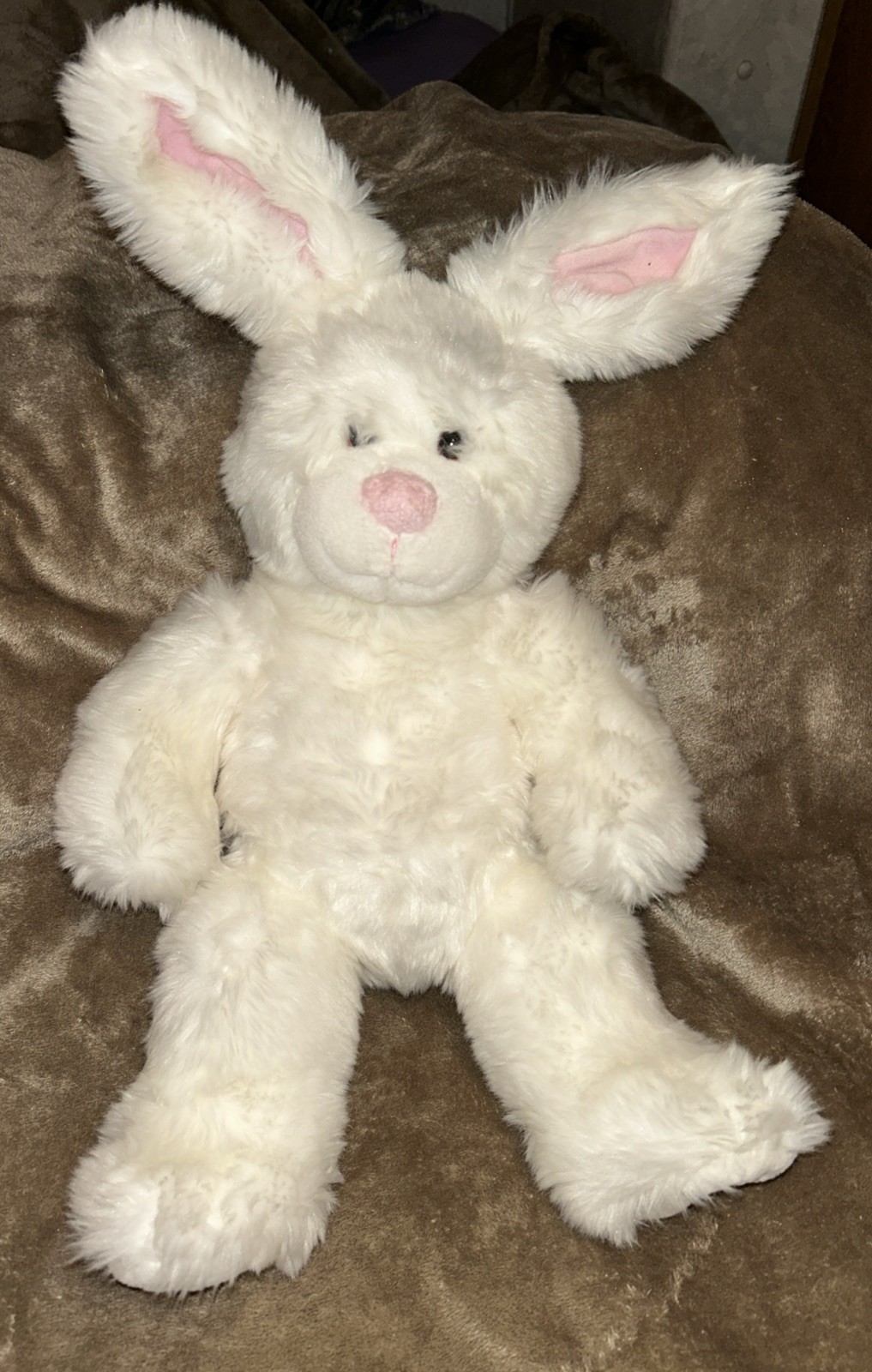 Build a Bear White Bunny Rabbit Plush 18