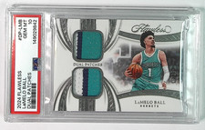 2024 Panini Flawless LaMelo Ball Dual GU Patch /25 PSA 10 POP 1
