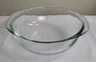 VTG Pyrex 023-N  1.5 Qt Clear Glass Casserole No Lid