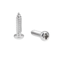 50X Selbstschneidend Schrauben Kreuzschlitzkopf 316 Edelstahl Bolzen 3X12Mm