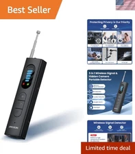 5-in-1 Hidden Camera Detector & GPS Tracker Finder - Portable Privacy Protection