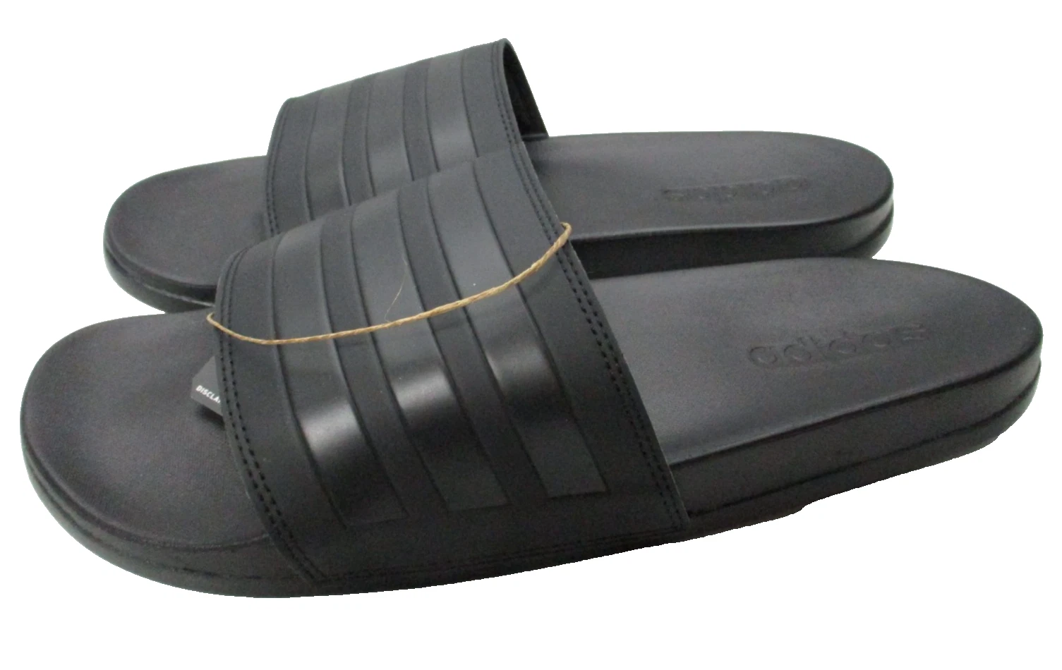 Adidas Adilette Comfort Slides Sandals Black/Black Mens Sz 11