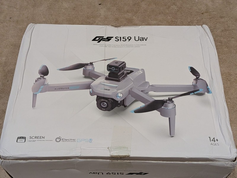 S159 GPS Foldable Drone With Screen Controller FPV Camera Carry Case RTH