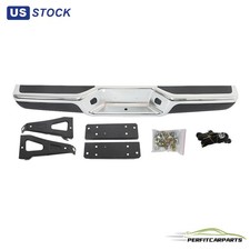 Complete Chrome Rear Step Bumper Assembly For 1997-2004 Dodge Dakota - Steel Complete Chrome Rear Step Bumper Assembly For 1997-2004 Dodge Dakota - Steel