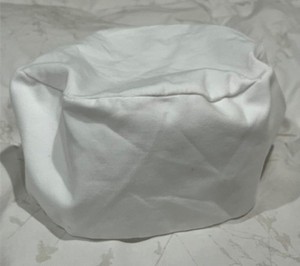 CHEF WORKS - White Beanie Cap With Elastic XLBN-WHT (Extra Large)