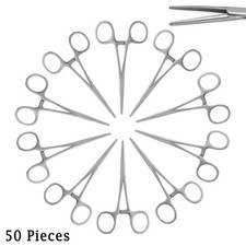 50 Pcs Hemostat Crile Forceps 5.5" Fishing Pliers Forceps, Multipurpose Tweezer