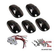 5pcs Black Smoked Lens Cab Roof Marker Lights, Cab Roof Top Lamp Clearance