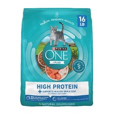 Purina ONE Plus Natural High Protein Dry Cat Food Salmon and Ocean Whitefish