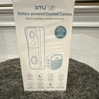 XTU J9 1080P Battery Video Doorbell Camera Wi-Fi Night Vision Motion White