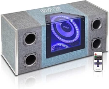 Pyle 8" Dual Series Vented Subwoofer Enclosure for Car Audio - High Powered