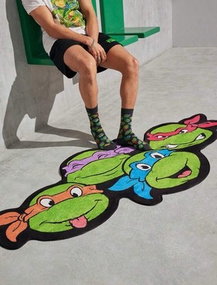 New 24”x 54” TEENAGE MUTANT NINJA TURTLES Floor RUG Plush Shower