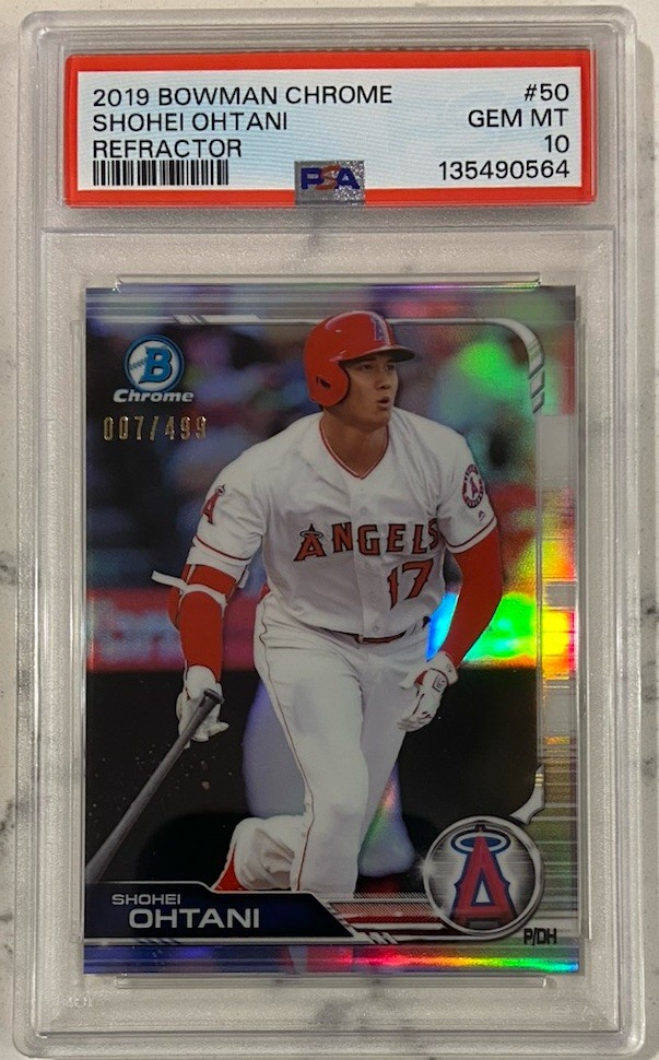 2019 Bowman Chrome Shohei Ohtani Refractor /499 PSA 10 POP 26