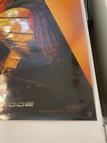 Spider-Man Original Movie Poster Recalled Twin Towers 2002 27x40 Double Sided - Picture 4 of 9