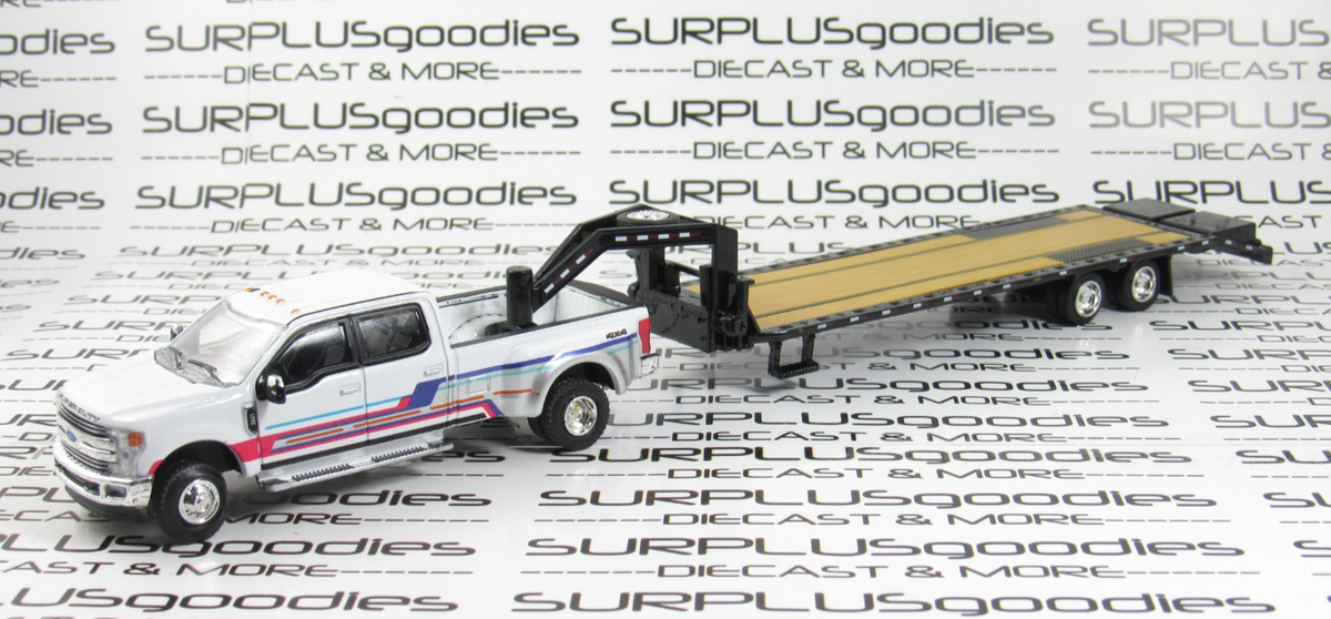 Greenlight 1:64 White 2019 FORD F-350 F350 LARIAT Dually w