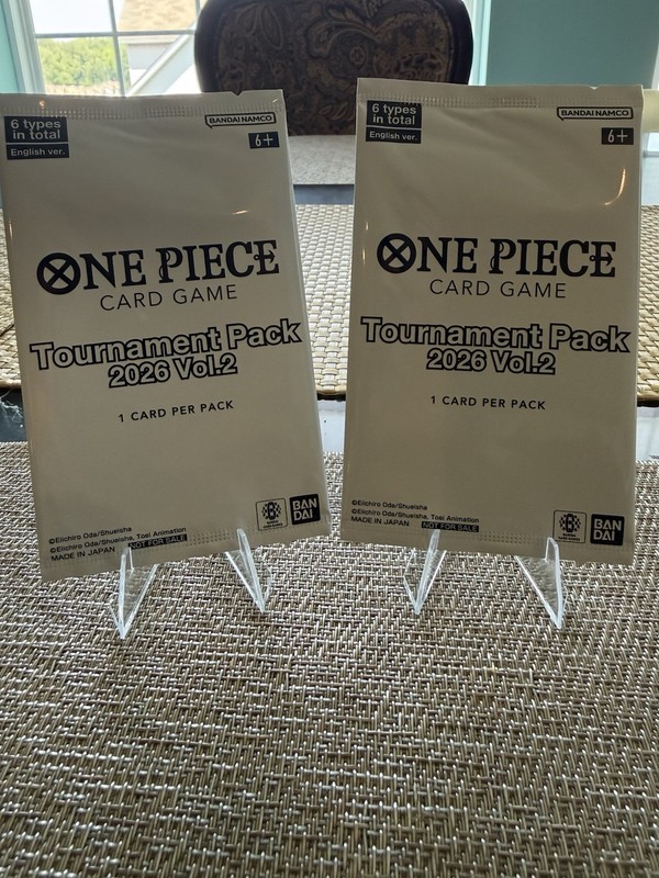 One Piece Tournament Pack 2026 Vol.2 English Sealed Promo Pack X2 OP TCG