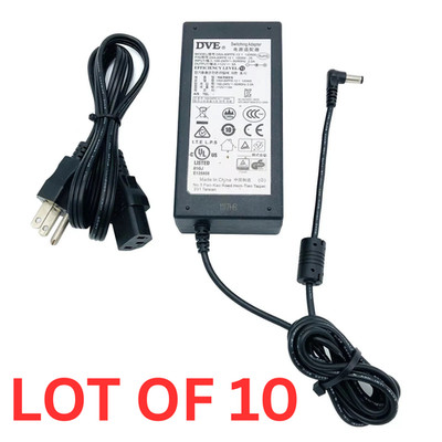 10X DVE 60W AC DC Switching Power Adapter 12V 5A Charger DSA-60PFE-12 -5.5mm tip