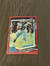 2023 Panini Donruss Optic Rated Rookie Red Prizm /99 #229 VILIAMI FEHOKO Jr RC