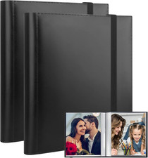 Photo Album 8.5X11 Holds 68 Photos, Art Portfolio Binder for 8.5 X 11