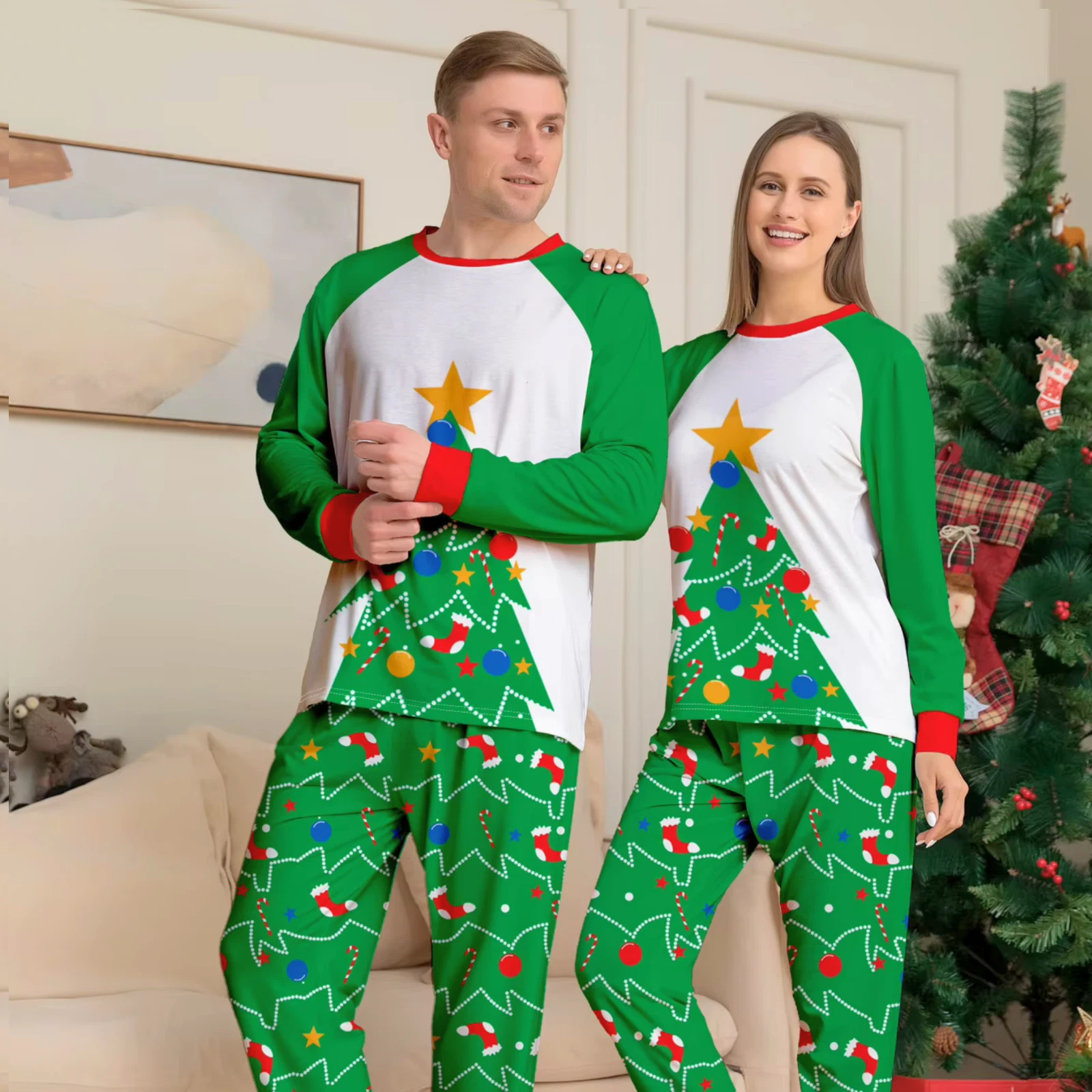 Matching Family Raglan Pajama Sets