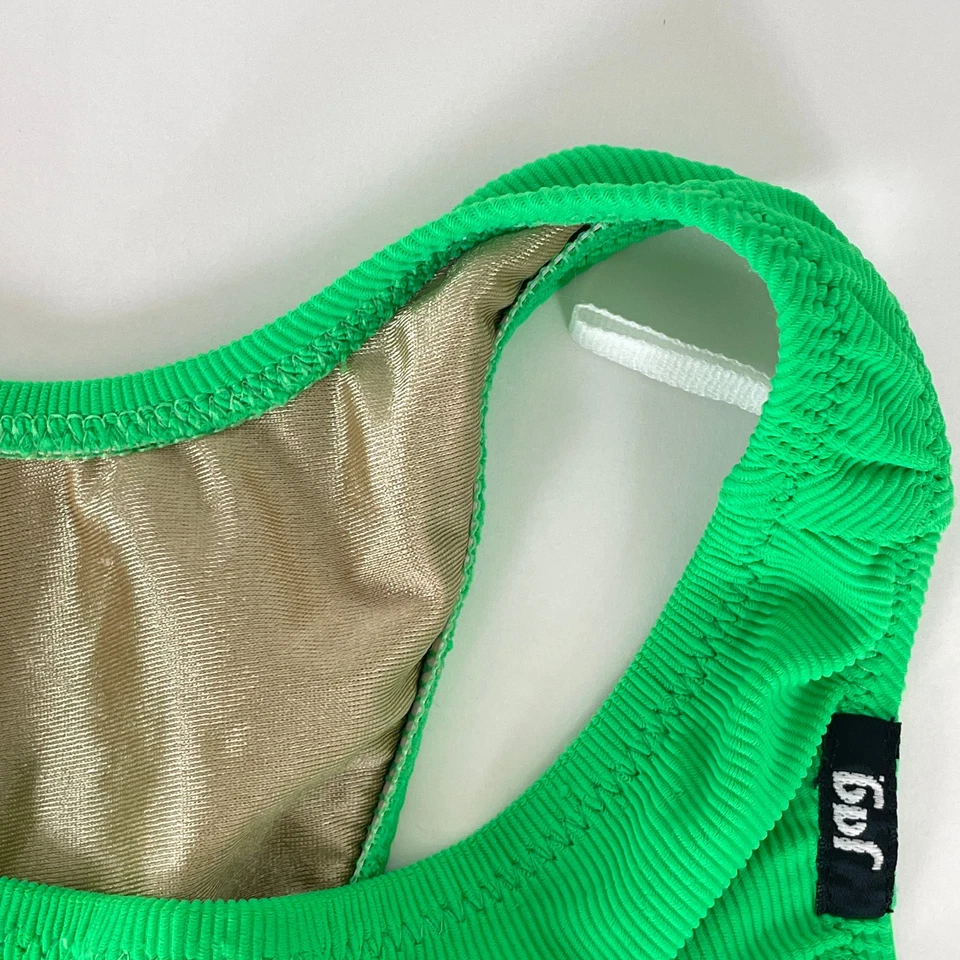 TRAJE DE BAÑO JAG NEÓN De Colección Años 80 90 Parte Inferior de Bikini Playa Surf Verde Talla S? Foto 3 de 4