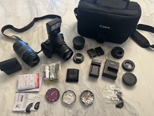 Canon EOS Rebel T5 Digital SLR Camera Wide Angle Telephoto Image Stabilizer Zoom