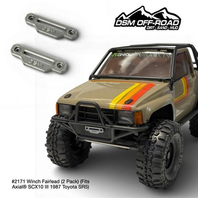 Winch Fairlead (2) for Axial SCX10 III 1987 Toyota SR5 1/10 Scale Crawler