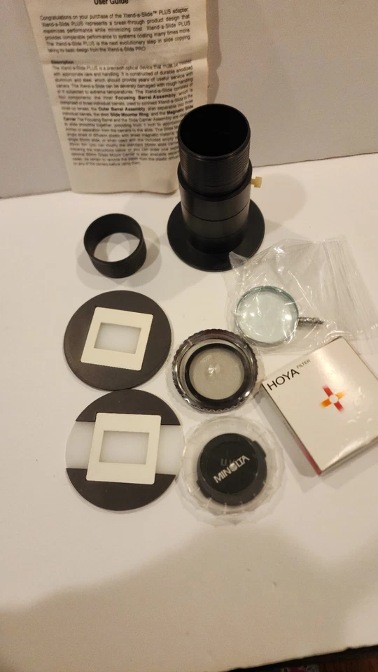 Suporte de filme 35mm Xtend-a-slide Plus 49mm lente macro, suporte de filme para XASP, estojos - Imagem 2 de 4