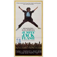 JUMPING JACK FLASH Movie Poster  - 13x30 in. - 1986 - Penny Marshall, Whoopi Gol