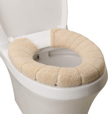 Toilet Seat Cover,Bathroom Soft Thicker Warmer with Snaps Fixed Stretchable Wash