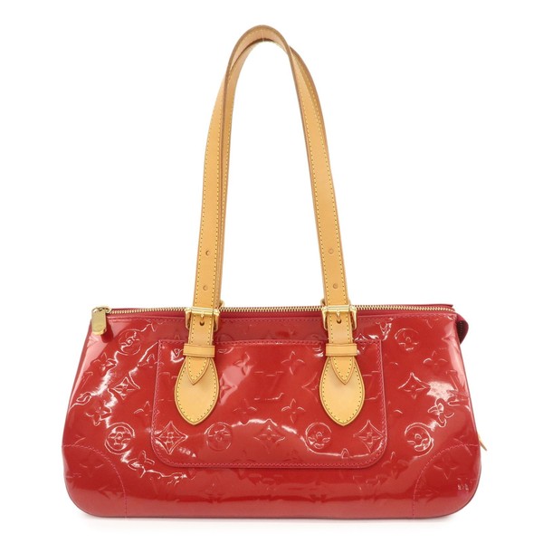 Louis Vuitton Vernis Rosewood Avenue Hand Bag Pomme D'Amour M93507 Auth Used