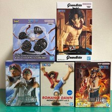 One Piece Figure Set 5 Pack Ace Koby Luffy ROMANCE DAWN Grandista Collection